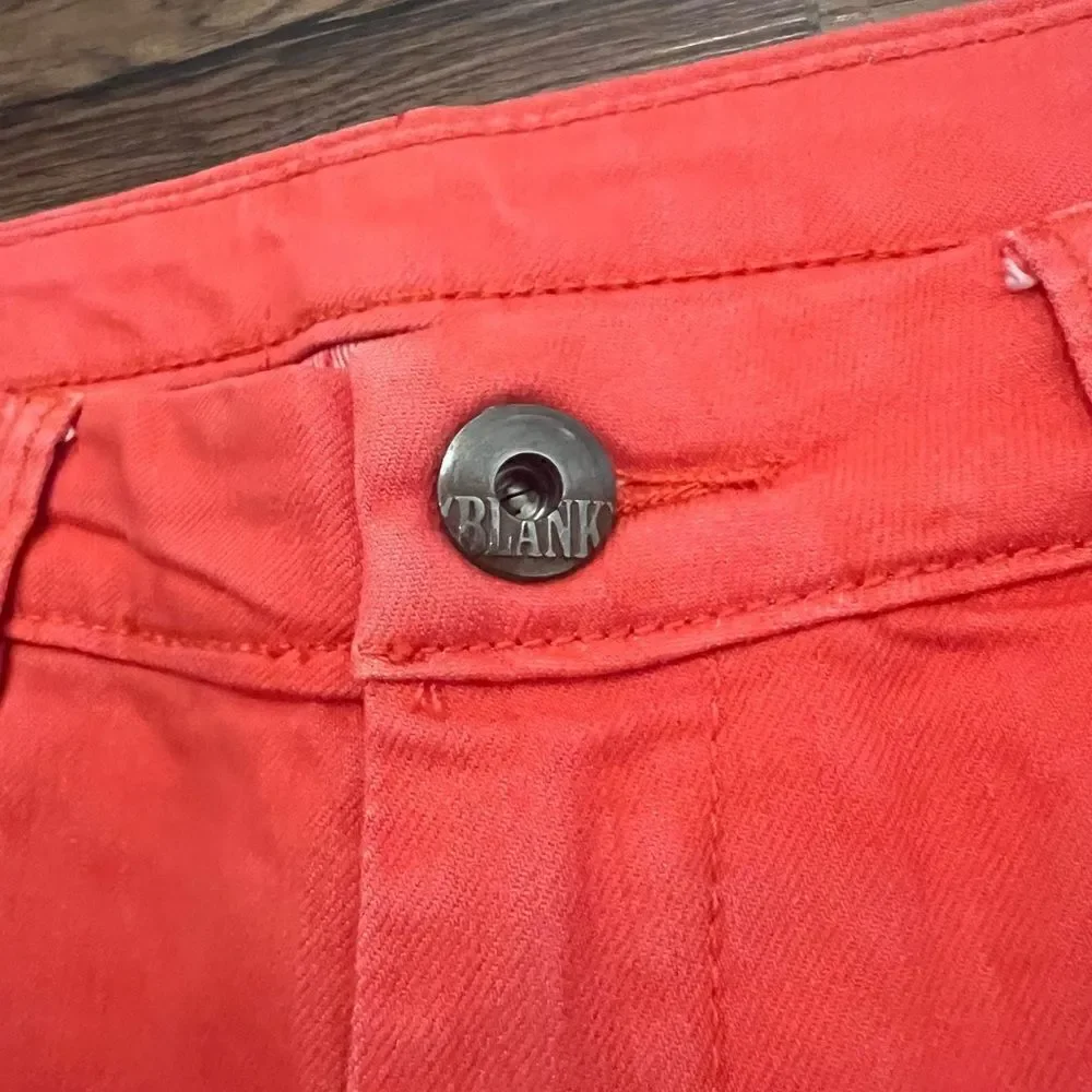 Blank NYC Red Jean Shorts